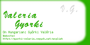 valeria gyorki business card